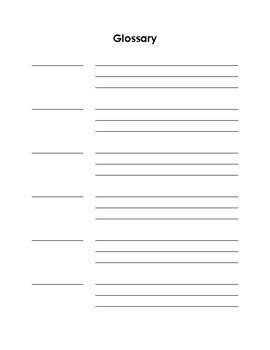 Glossary Template by MissHugensClass | Teachers Pay Teachers