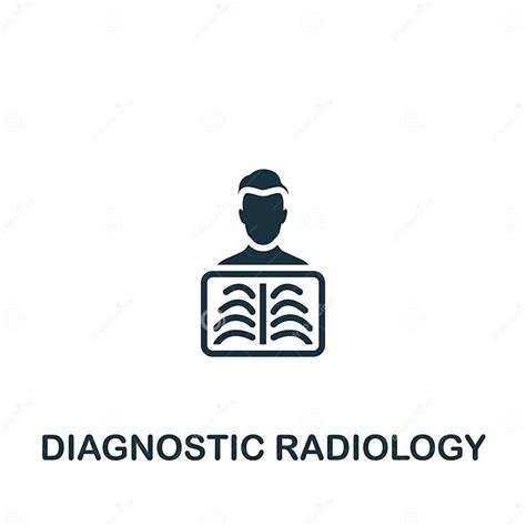 Diagnostic Radiology Icon Monochrome Simple Sign From Medical Speialist Collection Stock