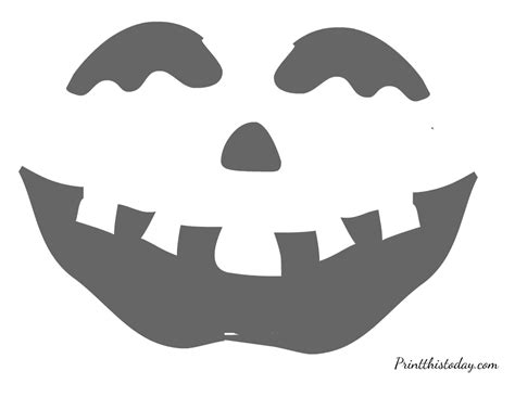 Printable Joker Pumpkin Stencil