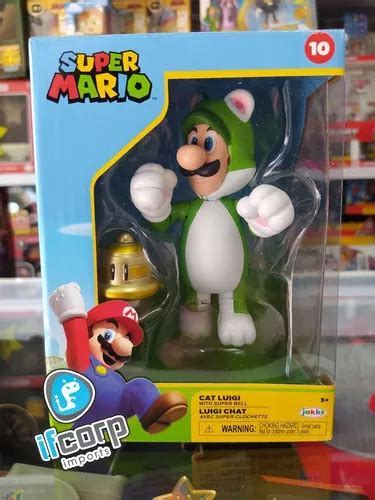 Figura Super Mario Cat Luigi 4 Pulgadas Jakks Pacific MercadoLibre