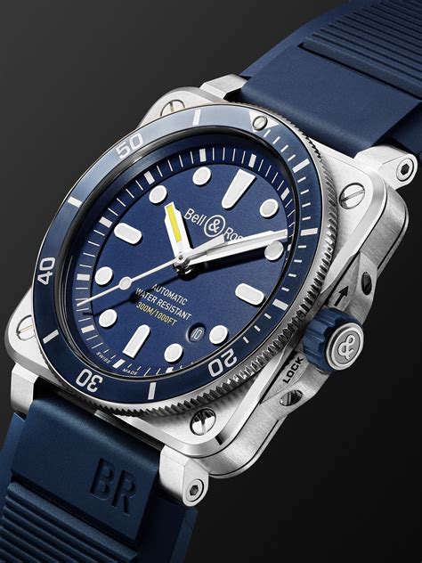 Blue Br Diver Blue Automatic Mm Stainless Steel And Rubber