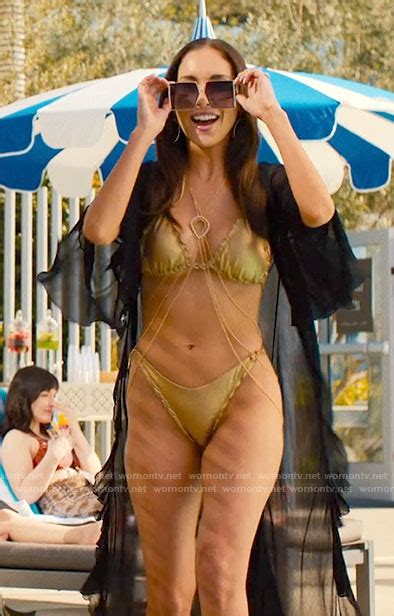 WornOnTV Rubys Gold Bikini On Based On A True Story Priscilla Quintana Clothes And