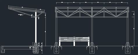 Steel Pergola Cad Files Dwg Files Plans And Details