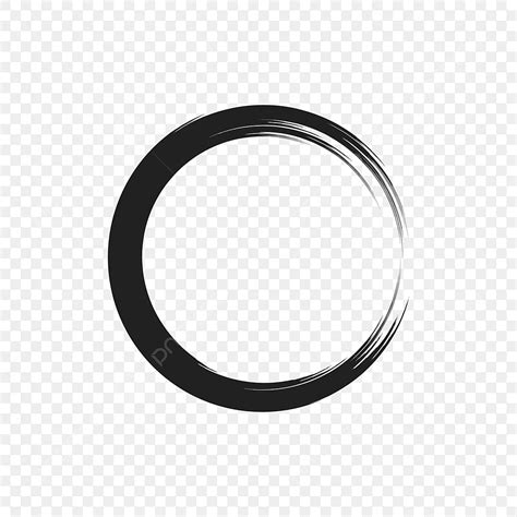 Ink Brush Circle Vector Hd Images, Ink Brush Circle, Brush, Abstract ...