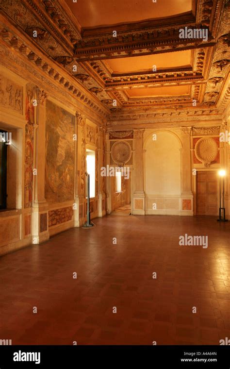 Sala Degli Specchi Palazzo Giardino Sabbioneta Lombardy Italy Stock