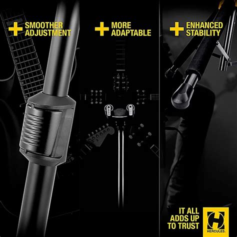 Hercules Gs B Plus Auto Grip System Ags Single Guitar Stand