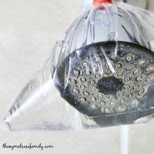 Clean Your Shower Head With A Plastic Bag And Vinegar Clever Ways