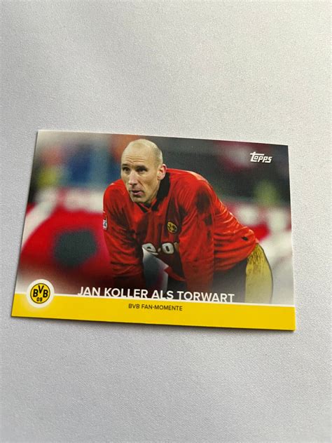 Jan Koller Als Torwart Base Topps Bvb Borussia Dortmund Team Set 2021