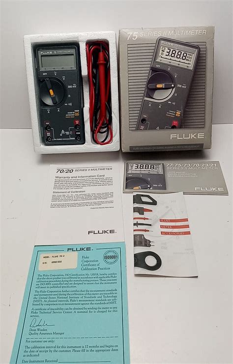 Vintage Fluke Series Ii Digital Multimeter Excellent Unused Very