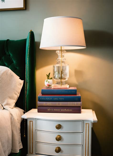 Lexica Designer Fashion Books On A White French Provencial Night Stand