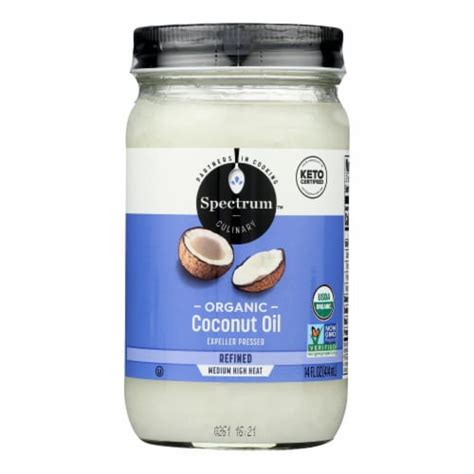 Spectrum Naturals Organic Refined Coconut Oil Case Of Fl Oz