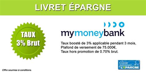 Nouvelle Offre De Bienvenue Sur Le Livret Pargne Mymoneybank Taux