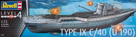 German Submarine Type IX C 40 U190 Revell Nr 05133 Modellversium