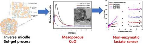逆胶束法研究介孔氧化铜（cuo）的合成，表征及非酶促乳酸性能的研究applied Surface Science X Mol