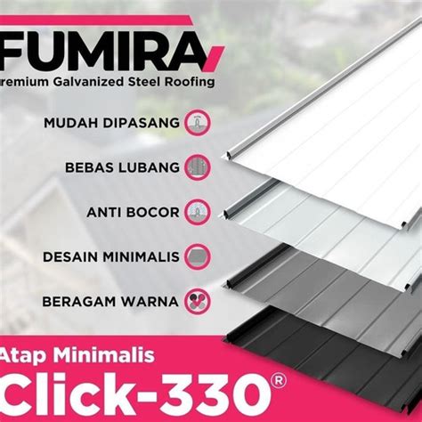 Jual Atap Fumira Click Colorcoat Kab Bogor Fumira Indonesia