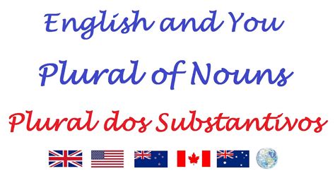 Plural of Nouns Plural dos Substantivos em Inglês YouTube