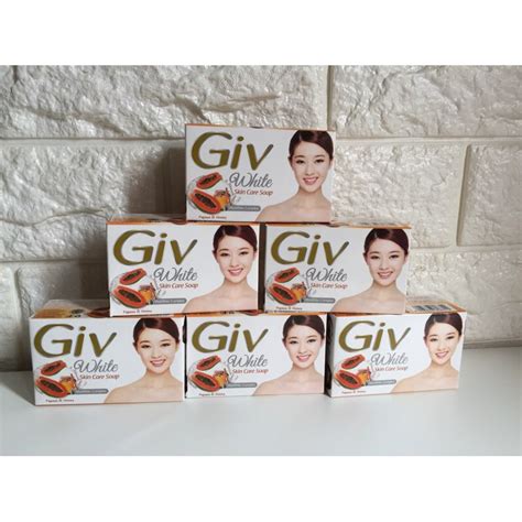 Jual Giv White Skincare Soap Papaya Honey Sabun Batang Shopee