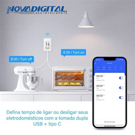 Comprar Tomada Inteligente WiFi Porta USB Tipo C Tomada De Parede