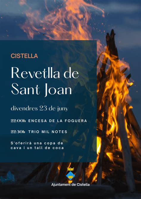 Revetlla De Sant Joan Web Oficial De L Ajuntament De Cistella