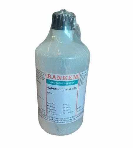 Rankem Hydrofluoric Acid For Laboratory Lr Grade At Rs Kg In