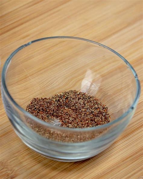 Beef Brisket Rub Seasoning Ingredients In A Bowl Chili Powder Celery