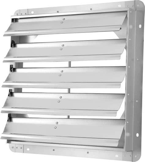 Ipower Inch Square Aluminum Automatic Gravity Shutter Louver Vent