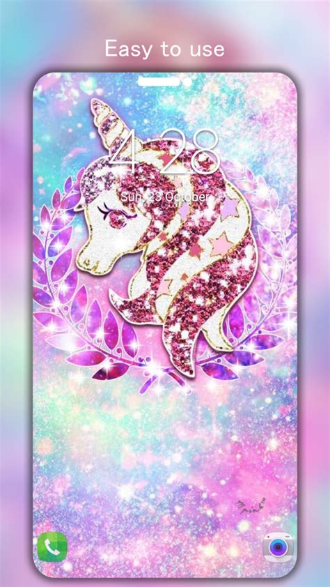 Android I In Glitter Unicorn Wallpaper K Ndir