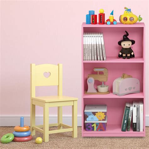 Furinno Basic Shelf Pink Open Bookcase Pi The Home Depot