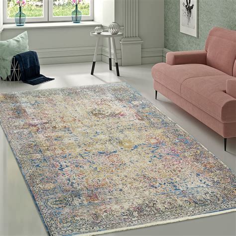 Tapis Vintage Motif Oriental Color Tapis