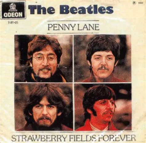 Penny Lane Strawberry Fields Forever Single Artwork Brazil The