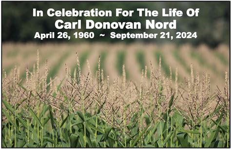 Carl Donovan Nord Obituary September 21, 2024 - Dobmeier Funeral