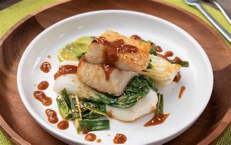 Roasted Black Cod Or Turbot With Bok Choy Maple And Miso Alive Magazine