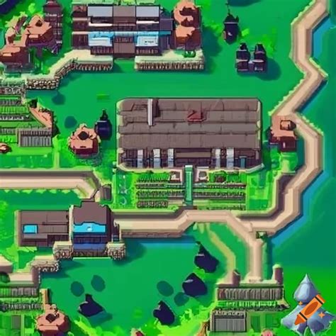 2d City Map Of Pokemon Third Generation On Craiyon