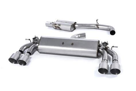 Milltek Cat Back Valved Exhaust System Resonated Quad Titanium