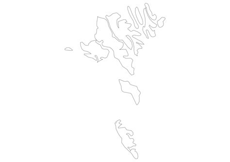 Blank Map Of Faroe Islands Svg Vector Outline Map | Sexiz Pix