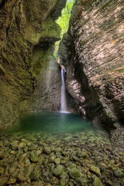 The Kozjak Waterfall near Kobarid, Slovenia (by... - It's a beautiful world