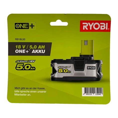 ONE + / Аккумулятор RYOBI RB18L50 купить по низкой цене в Минске ...