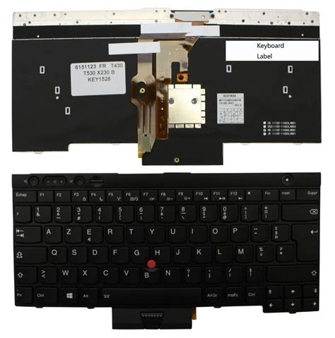 New Notebook Laptop Keyboard For Ibm Lenovo Thinkpad T Fr French