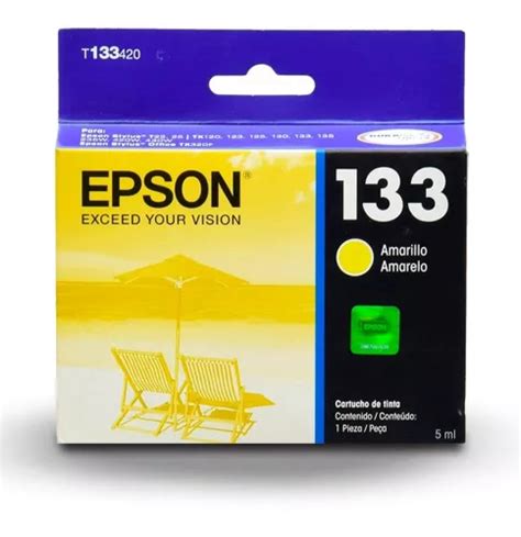 Cartucho Original Epson Durabrite Ultra 133 Amarillo 5ml 1 U Meses