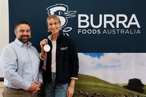 Burra Foods Brand Ambassador Eleanor Patterson World Champion Burra Foods