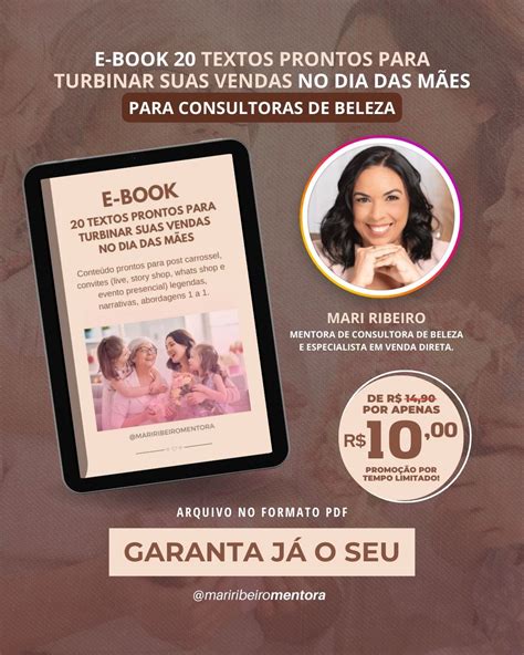 E Book Textos Prontos Para Turbinar Suas Vendas No Dia Das M Es Para