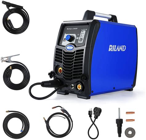 Riland 200 Amp Multiprocess Mig Welder Multi Process Welder 110 220v Welding Machine Mig Flux