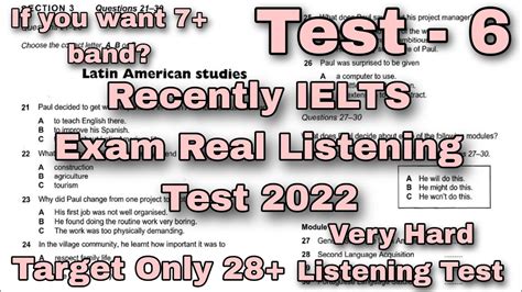 Very Hard Listening Test Idp Real Ielts Listening Test