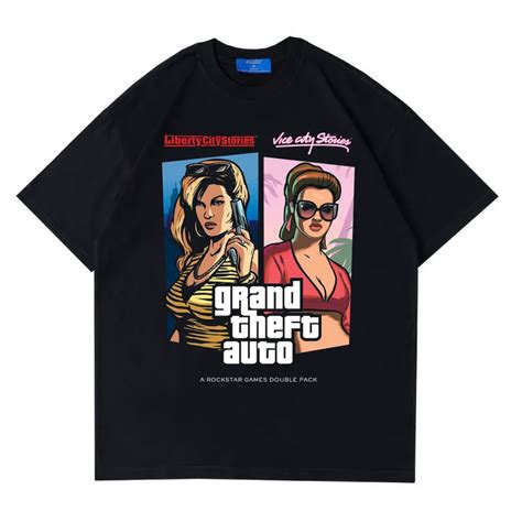 Jual Psycho Crucify Gta Liberty City X Vice City Oversized T Shirt