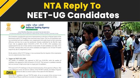 Neet Ug Nta Issues Clarification Over Grace Marks Cut Offs And