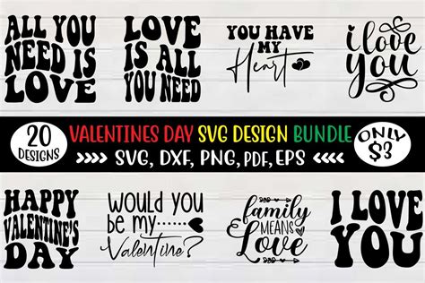 Valentines Day Svg Design Bundle Bundle · Creative Fabrica