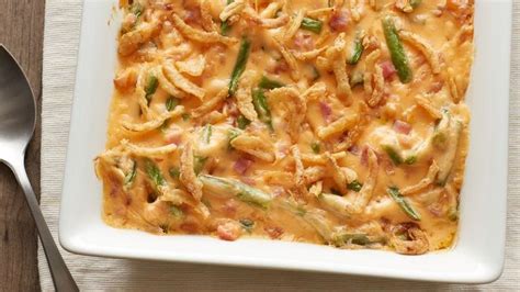 Ham and Cheese Green Bean Casserole | Recipe | Recipes, Cheese green bean casserole, Cooking