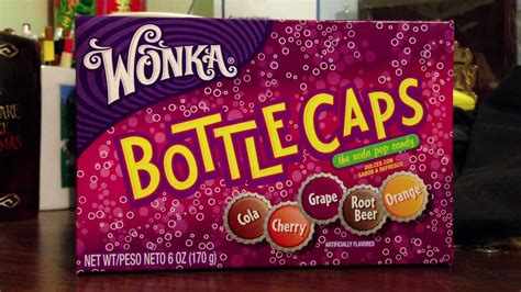 Willy Wonka Candy Fizzy Bottle Caps Review Youtube