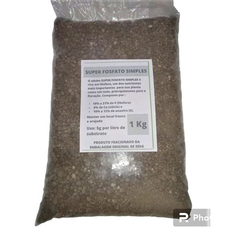 1Kg SUPER FOSFATO SIMPLES Adubo Para Floração de Rosa do Deserto