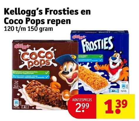 Kellogg S Frosties En Coco Pops Repen 120 T M 150 Gram Aanbieding Bij